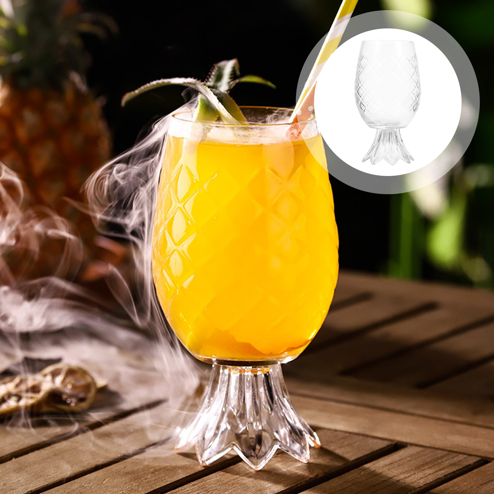 Home Bar Set - Tiki Bar Dekorasyonu için Premium Ananas