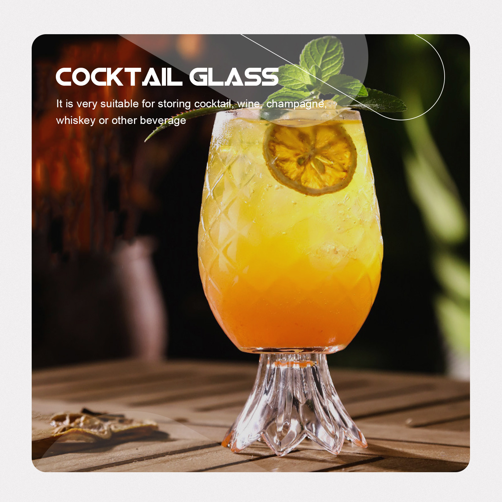 Ananas Şeklinde Kokteyl Bardak - Home Bar Set incelemesi ve fiyatı