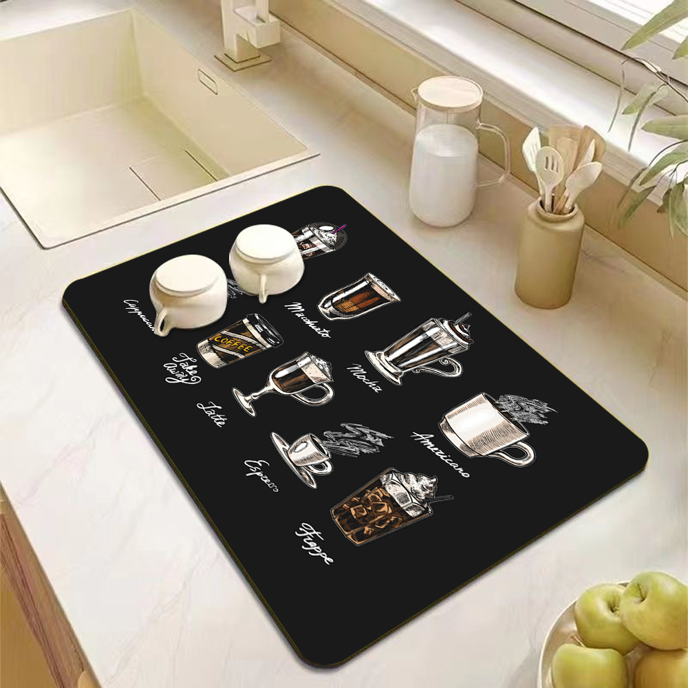 Klasik Kahve Desenli Bulaşık K - Bar Mat Rubber incelemesi ve fiyatı