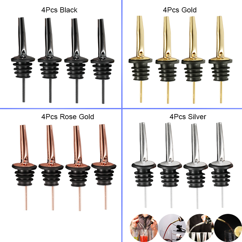 4 adet siyah/gül altın/gümüş l - Bitters Bottle Set incelemesi ve fiyatı