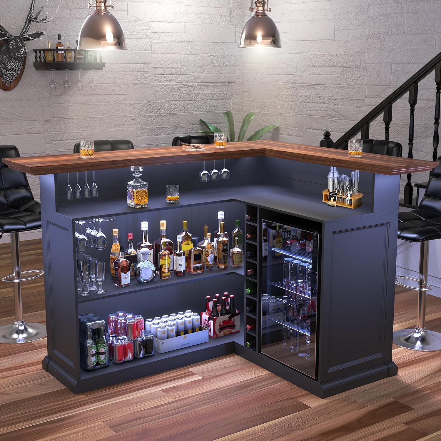 L Şeklinde Buzdolabı Alanlı Ev - Home Bar Lounge incelemesi ve fiyatı